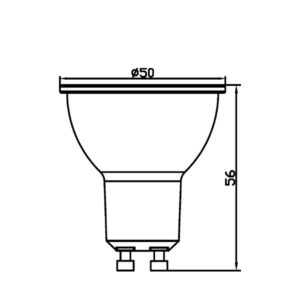 Λάμπα led GU10 5w 38° 4000k – BA25-00551