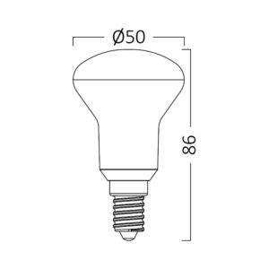 Λάμπα led R50 6W E14 3000K – BA34-00610
