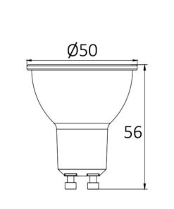 Λάμπα led GU10 Dimmable 6W 38° 4000k – BA26-60651