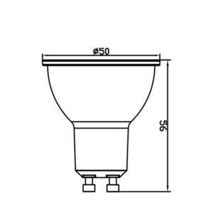 Λάμπα led GU10 7w 110° 4000k – BA24-00751