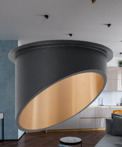 Σποτ ALFA Στρογγυλό Μαύρο Χρυσό GU10 – BH03-06031