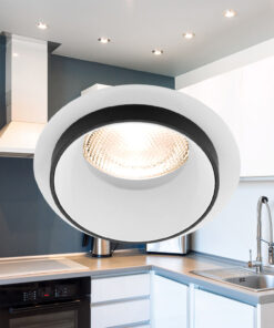 Σποτ ALFA GU10 RND Μαύρο Λευκό Μονό – BH03-06043