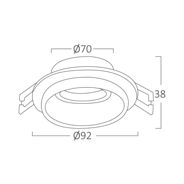 Σποτ ALFA GU10 RND Μαύρο Λευκό Μονό – BH03-06043