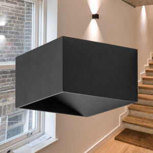 BRY-AVVA-WL02-8W-SQR-BLC-3000K-WALL LIGHT – BH07-03101