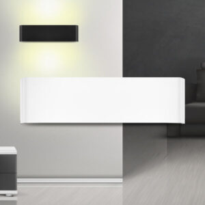 BRY-AVVA-WL04-12W-300L-RCT-WHT-3000K-WALL LIGHT – BH07-03300