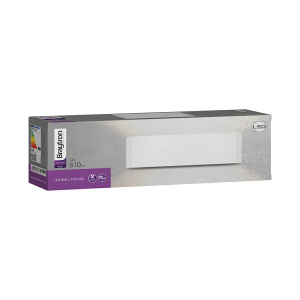 BRY-AVVA-WL04-12W-300L-RCT-WHT-3000K-WALL LIGHT – BH07-03300