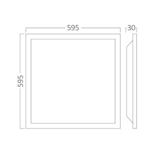Φωτιστικό Πάνελ LED RC 40W 3CCT 60×60 Λευκό – BP27-46680