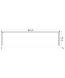 Φωτιστικό Led Panel 50W CCT 30X120 Λευκό Εξωτερικό – BP25-53180