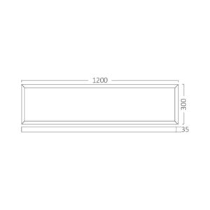 Φωτιστικό Led Panel 50W CCT 30X120 Λευκό Εξωτερικό – BP25-53180