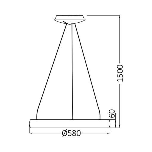 Κρεμαστό Led 46W Bella, CCT, 5200 lm, 58cm – BH17-03480