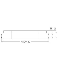 Πλαφονιέρα Bella 36W, CCT, 4260 lm, 48x48x8,3cm – BH17-02880