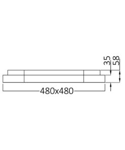 Πλαφονιέρα Bella 36W, CCT, 4260 lm, 48x48x5,8cm – BH17-00786