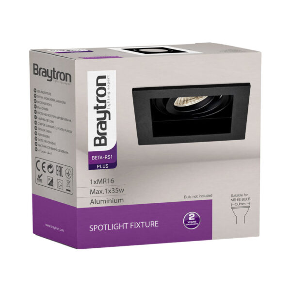 BRY-BETA-A-SQR-1D-BLC-SPOTLIGHT – BH03-05021