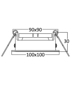 BRY-BETA-A-SQR-1D-BLC-SPOTLIGHT – BH03-05021