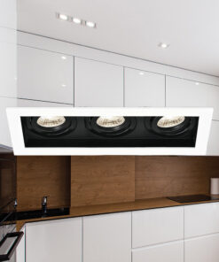 Σποτ “Beta” 3 x GU10 Λευκο/Μαύρο – BH03-05040