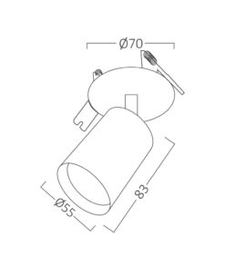 BRY-BETA-CSD_1-WHT-GU10-SPOTLIGHT – BH04-00900