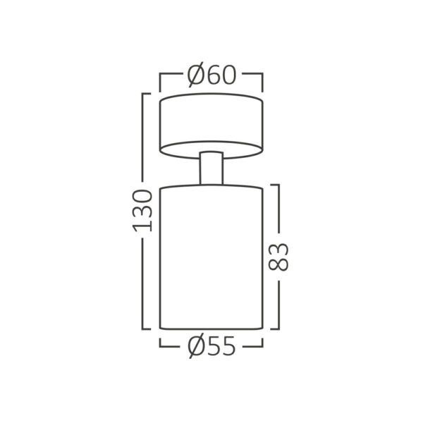 Σποτ Beta Μαύρο/χρυσό – BH04-00806