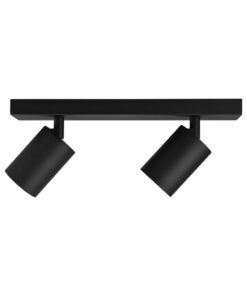 Σποτ “Beta” ράγα 2 x GU10 Μαύρο – BH04-00821