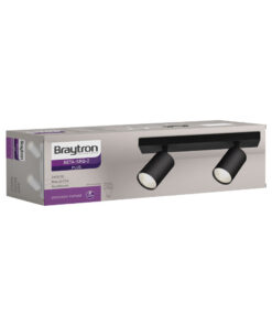 Σποτ “Beta” ράγα 2 x GU10 Μαύρο – BH04-00821