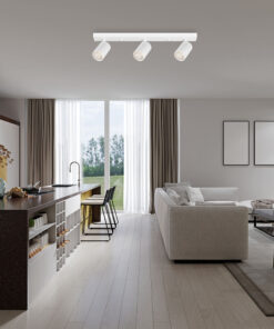 Σποτ “Beta” ράγα 3 x GU10 Λευκό – BH04-00830