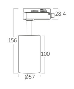 Σποτ μονοφασικό GU10 λευκό – BH04-10600