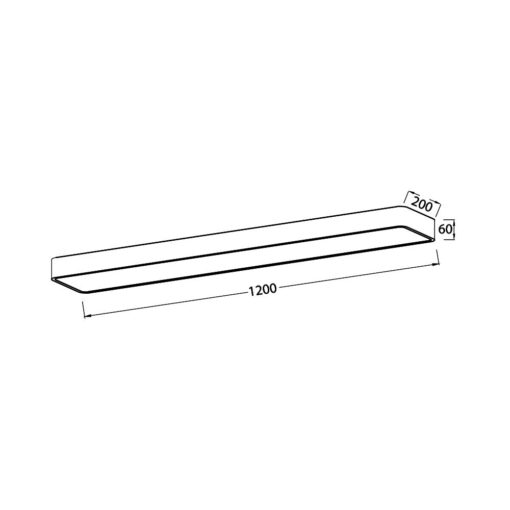 Πλαφονιέρα Blade 45W, CCT, 4650 lm, 120x20x6cm – BH16-08280