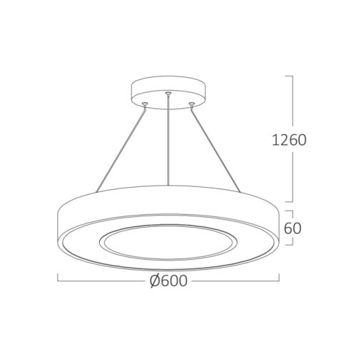 Κρεμαστό Led 45w 4650lm, CCT, 60cm – BH16-06287