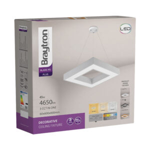 Κρεμαστό Led 45w, CCT με CONTROL 4650lm, 60x60x6cm – BH16-07297