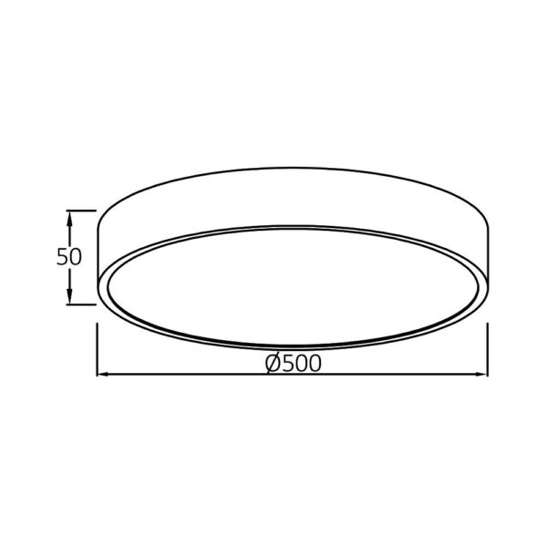 Πλαφονιέρα Blade 45W, CCT, 4650 lm, 50cm – BH16-04281