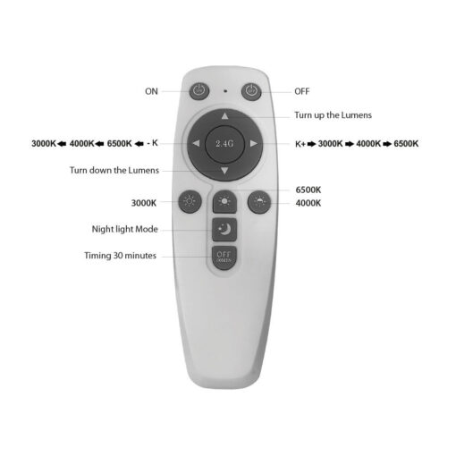 Πλαφονιέρα Blade 45W, CCT με CONTROL, 4650 lm, 50cm – BH16-04291