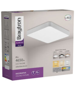 Πλαφονιέρα Blade 45W, CCT με CONTROL, 4650 lm, 50x50x5cm – BH16-05297