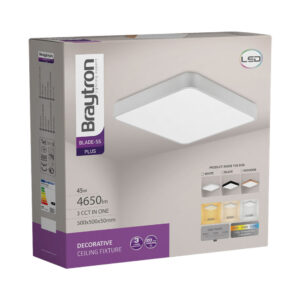 Πλαφονιέρα Blade 45W, CCT με CONTROL, 4650 lm, 50x50x5cm – BH16-05297