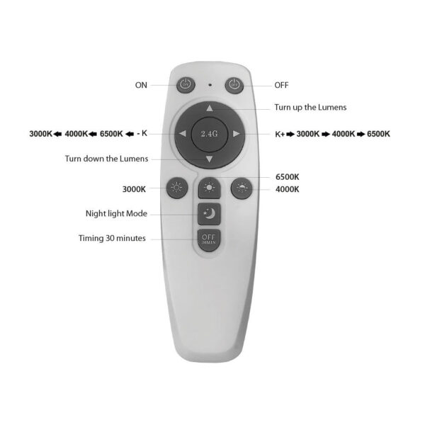 Πλαφονιέρα Blade 45W, CCT με CONTROL, 4650 lm, 50x50x5cm – BH16-05297