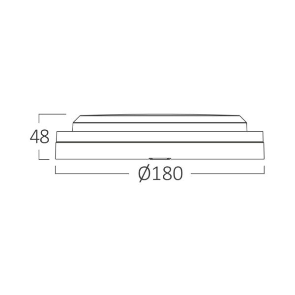 Απλίκα led “Bulkhead” 12w IP65 1320lm CCT – BC18-00681
