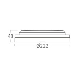 Απλίκα led “Bulkhead” 18w IP65 2020lm CCT – BC18-00781