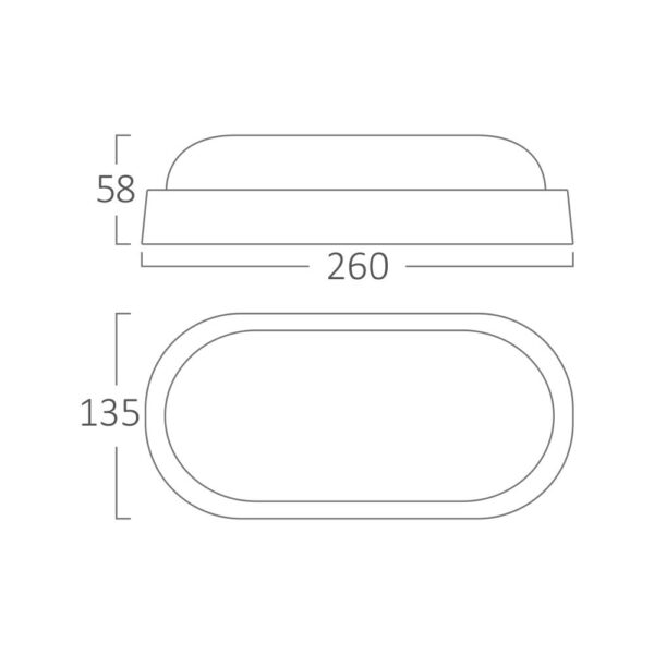 Απλίκα led “Bulkhead” 18w IP54 1780lm 6500k – BC17-00930