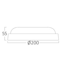 Πλαφονιέρα led “Bulkhead” 18w IP54 1780lm 6500k – BC17-01230