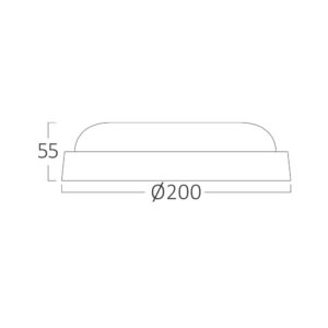 Πλαφονιέρα led “Bulkhead” 18w IP54 1780lm 6500k – BC17-01230