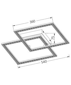 Οροφής led “Crystal” 55w 6050lm CCT με Control – BH17-04891