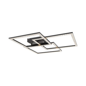 Φωτιστικό Οροφής led “Crystal” 80w 8800lm CCT με Control Μαύρο – BH17-04991