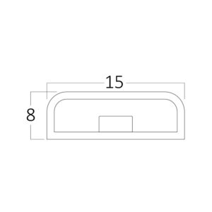 Ταινία led 2835 8w/m 950lm/m 220V IP54 6500k – BS01-00503