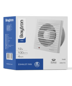 Εξαεριστηράκι Μπάνιου Λευκό 16W με Σίτα Ø100 – BZ01-00010