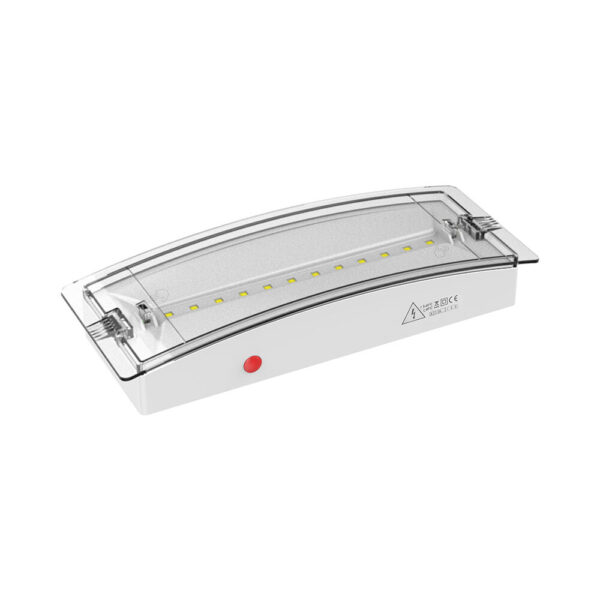 BRY-EXIT-LED-3W-HNG-IP54-WHT-EMERGENCY EXIT – BC14-00800