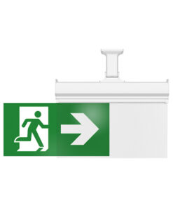BRY-EXIT-LED-3W-HNG-IP20-WHT-EMERGENCY EXIT – BC14-01100