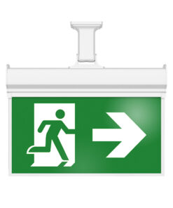 BRY-EXIT-LED-3W-HNG-IP20-WHT-EMERGENCY EXIT – BC14-01100