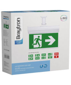 BRY-EXIT-LED-3W-HNG-IP20-WHT-EMERGENCY EXIT – BC14-01100