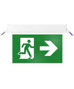BRY-EXIT-LED-3W-RCS-IP20-WHT-EMERGENCY EXIT – BC14-01120