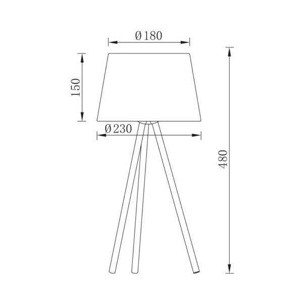 Πορτατίφ 1 x Ε27 – BV06-00022