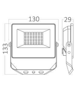 Προβολέας LED IP65 20w RGB με Control – BT66-02091