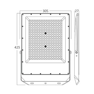 Προβολέας IP65 200W 22000 lm 3CCT (Γκρι) – BT65-09682